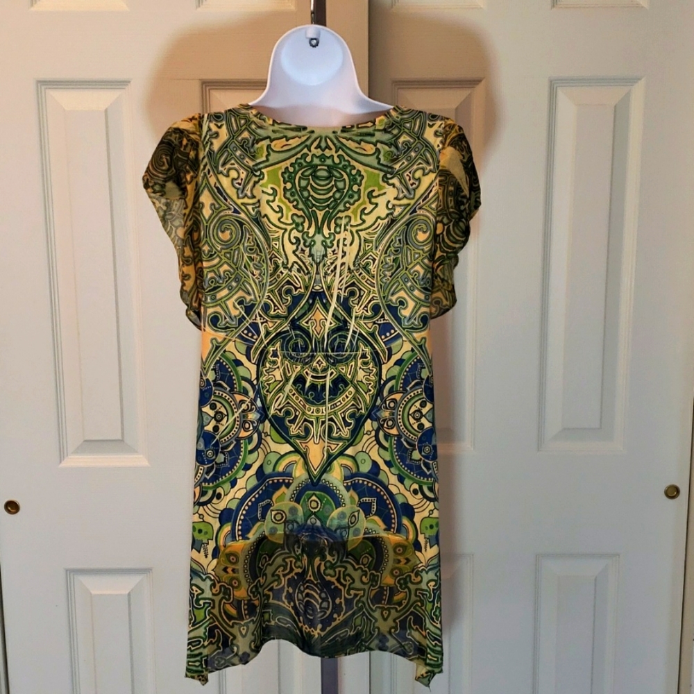 One World beaded top. - Picture 2 of 5